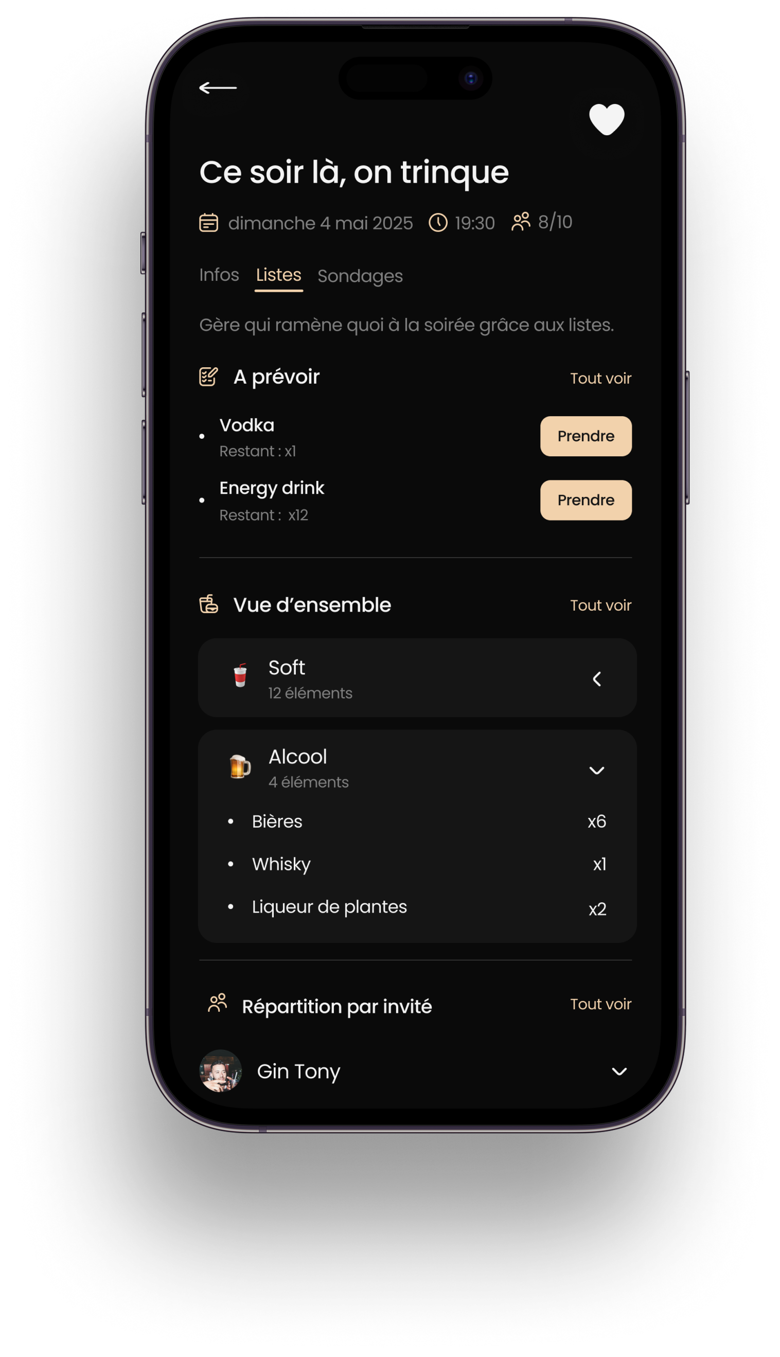 cheklist de préparation